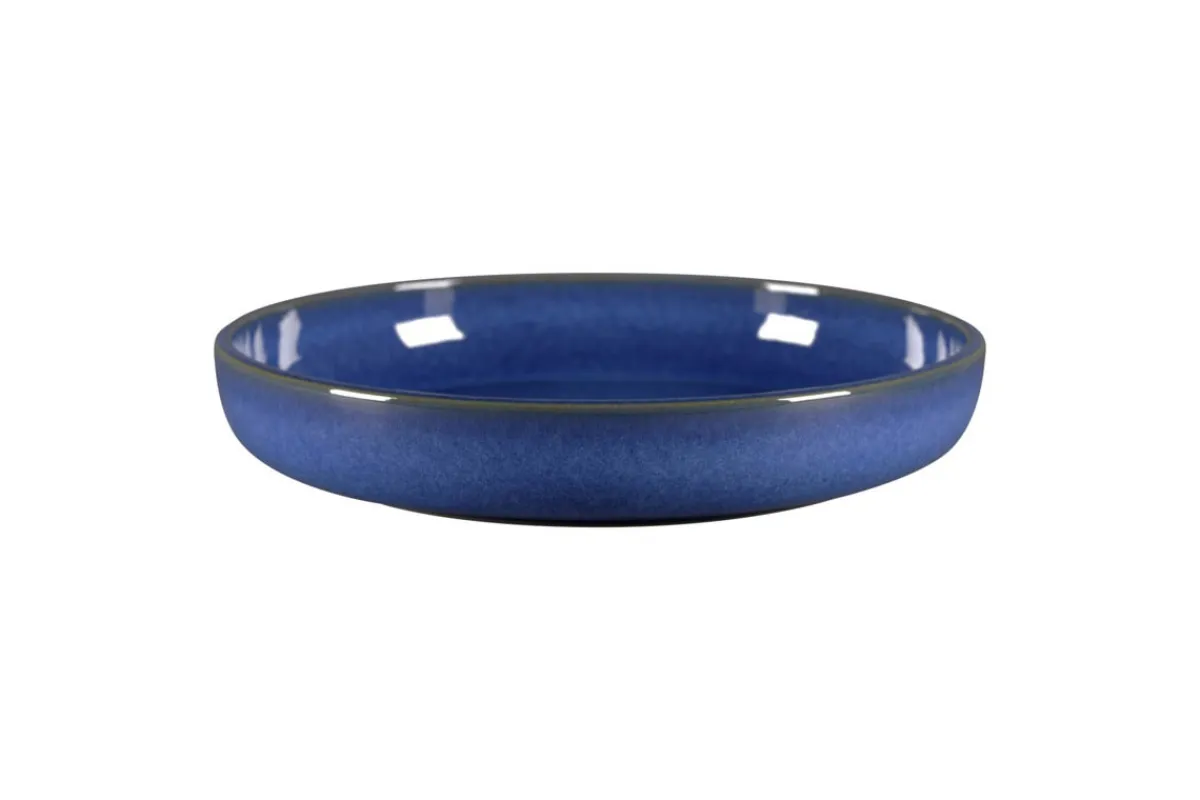 Assiette creuse rond bleu porcelaine vitrifiée Ø 25,8 cm stone Ease - RAK Best