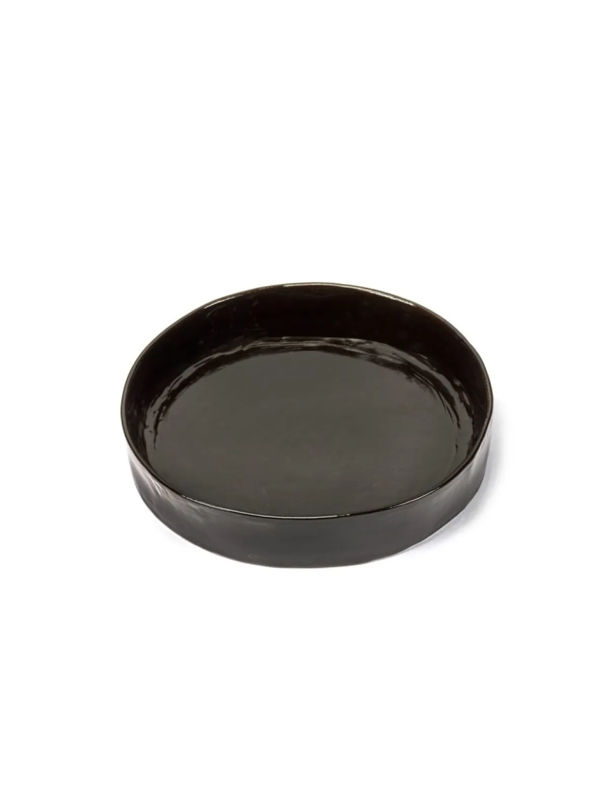 SERAX Assiette creuse rond ébène grès émaillé Ø 25 cm La Mère Best