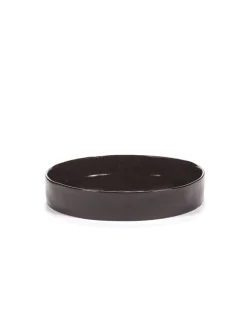 SERAX Assiette creuse rond ébène grès émaillé Ø 25 cm La Mère Best