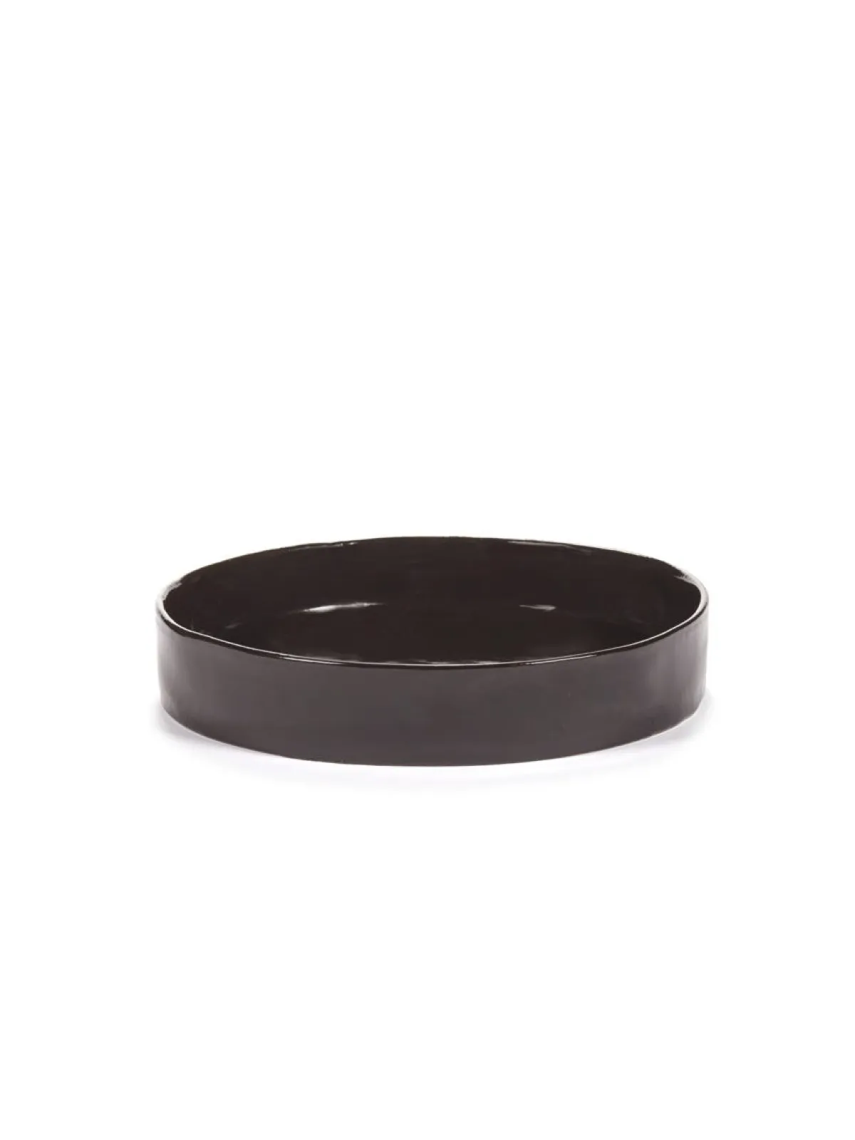 SERAX Assiette creuse rond ébène grès émaillé Ø 25 cm La Mère Best