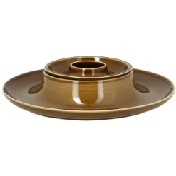 RAK Assiette creuse rond bronze porcelaine vitrifiée Ø 24,7 cm Ashore Hot