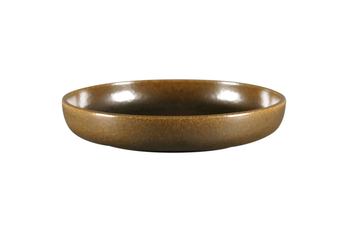 RAK Assiette creuse rond bronze porcelaine vitrifiée Ø 25,8 cm stone Ease Discount
