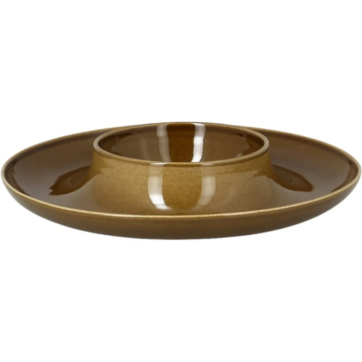Assiette creuse rond bronze porcelaine vitrifiée Ø 29,5 cm Ashore - RAK New