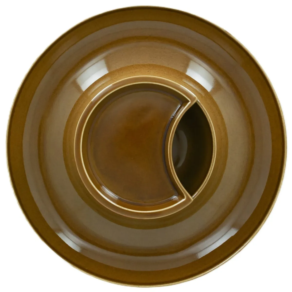 Assiette creuse rond bronze porcelaine vitrifiée Ø 29,5 cm Ashore - RAK New