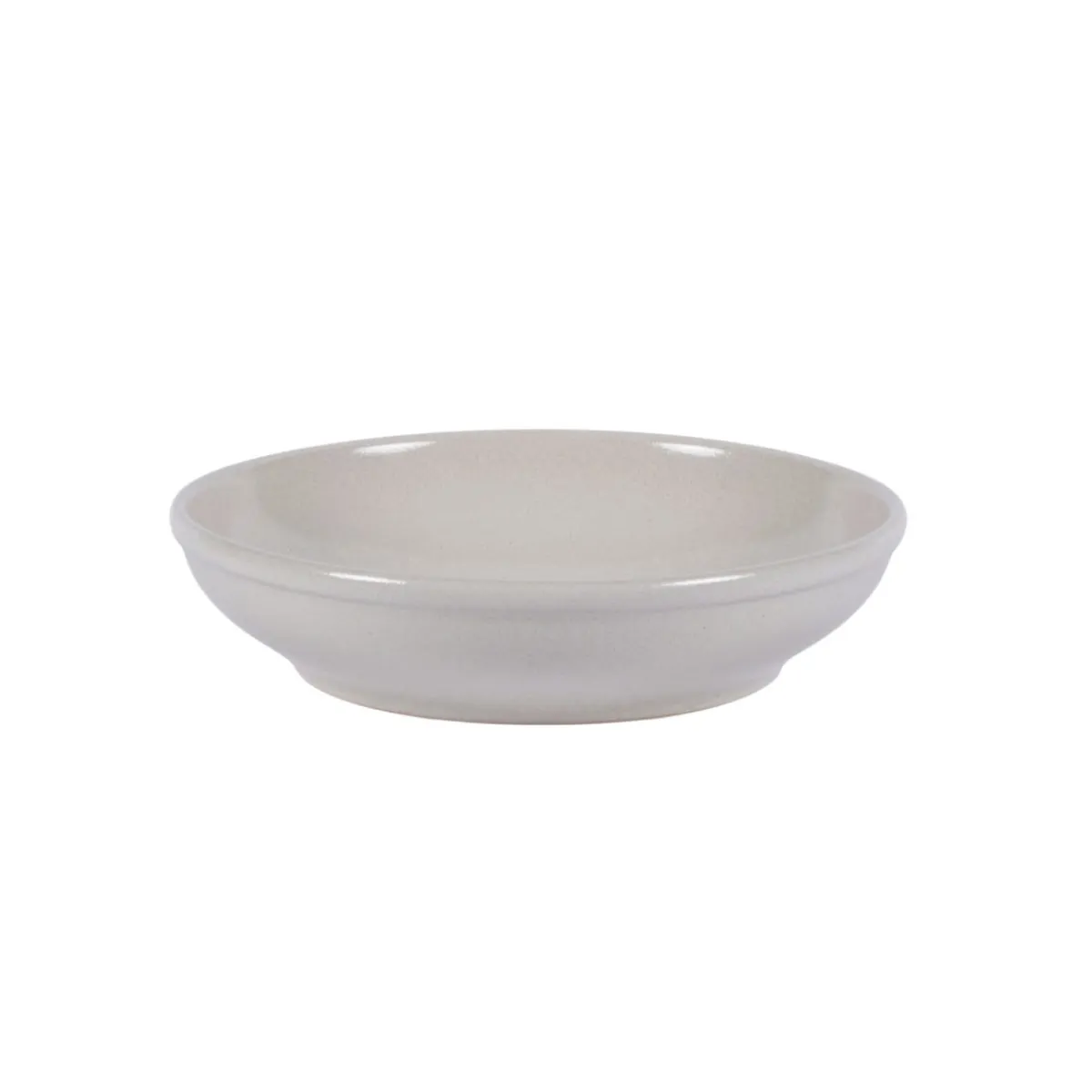 Assiette creuse rond écru grès émaillé Ø 23 cm Gres Couleur - PRO.MUNDI New