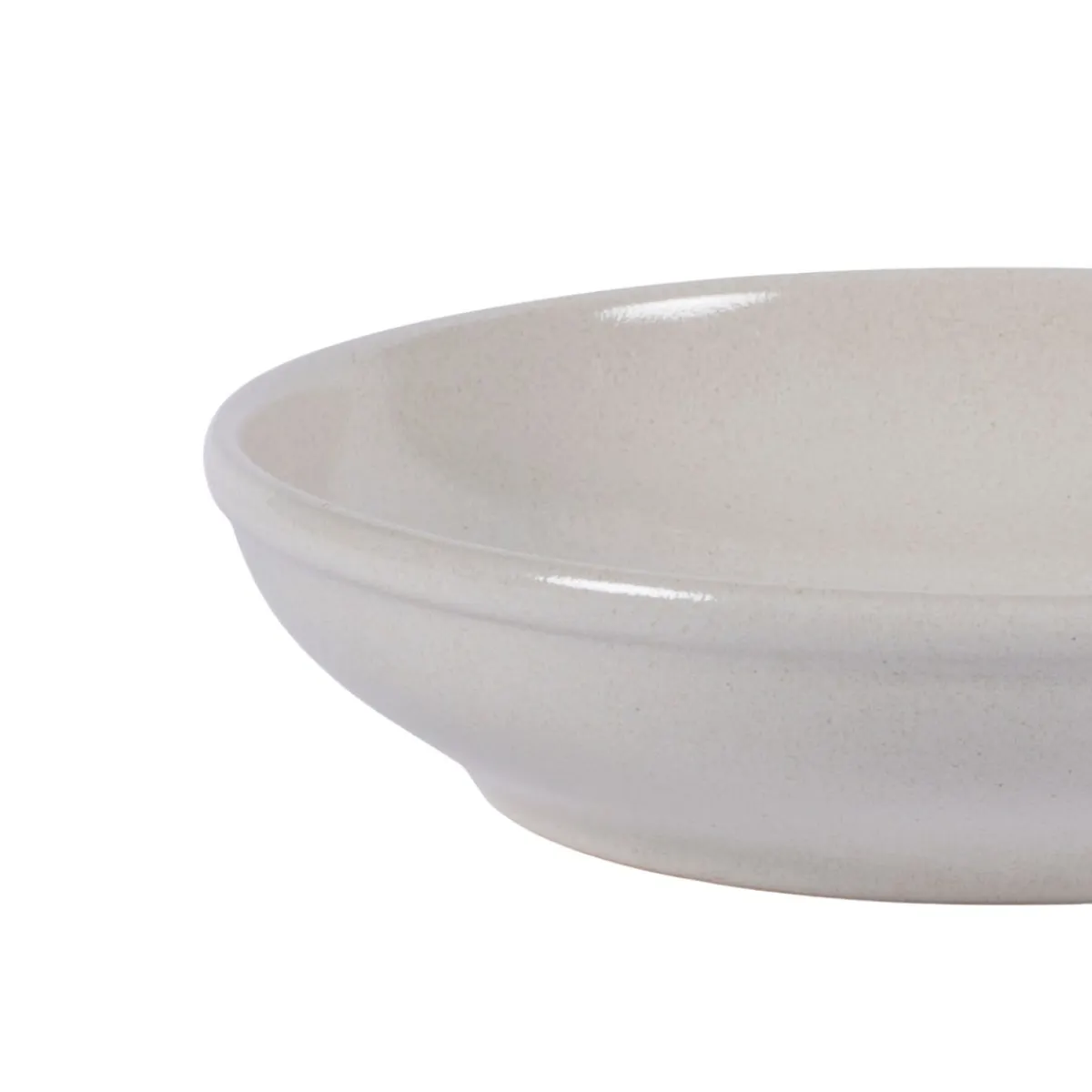 Assiette creuse rond écru grès émaillé Ø 23 cm Gres Couleur - PRO.MUNDI New