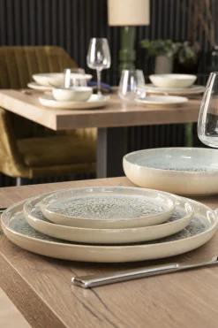Assiette creuse rond gris grès émaillé Ø 22 cm Tropic - ACCOLADE Best