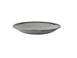 Assiette creuse rond gris porcelaine vitrifiée Ø 27,8 cm Harvest - DUDSON Online
