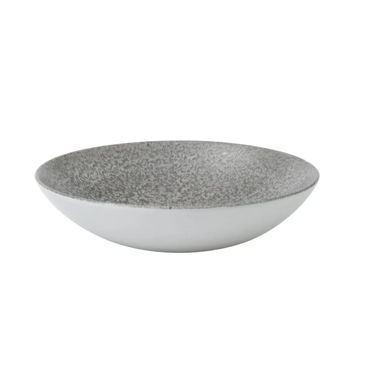 Assiette creuse rond gris porcelaine vitrifiée Ø 18,2 cm Evo Origins - DUDSON Sale