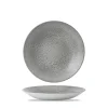 DUDSON Assiette creuse rond gris porcelaine vitrifiée Ø 25,6 cm Evo Origins Best