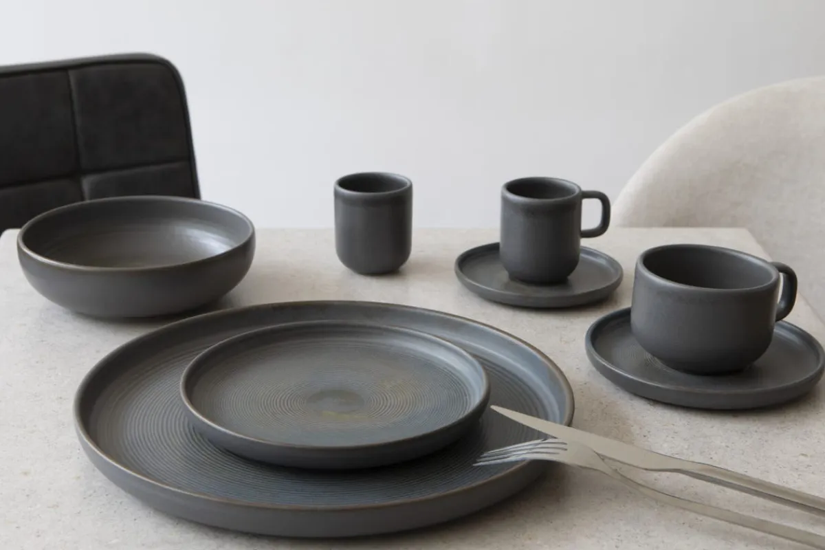 Assiette creuse rond grès émaillé Ø 22 cm Tornado - ACCOLADE Hot