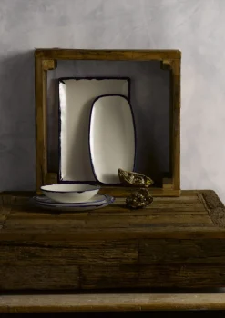 Assiette creuse rond Ink porcelaine vitrifiée Ø 27,8 cm Harvest - DUDSON Online