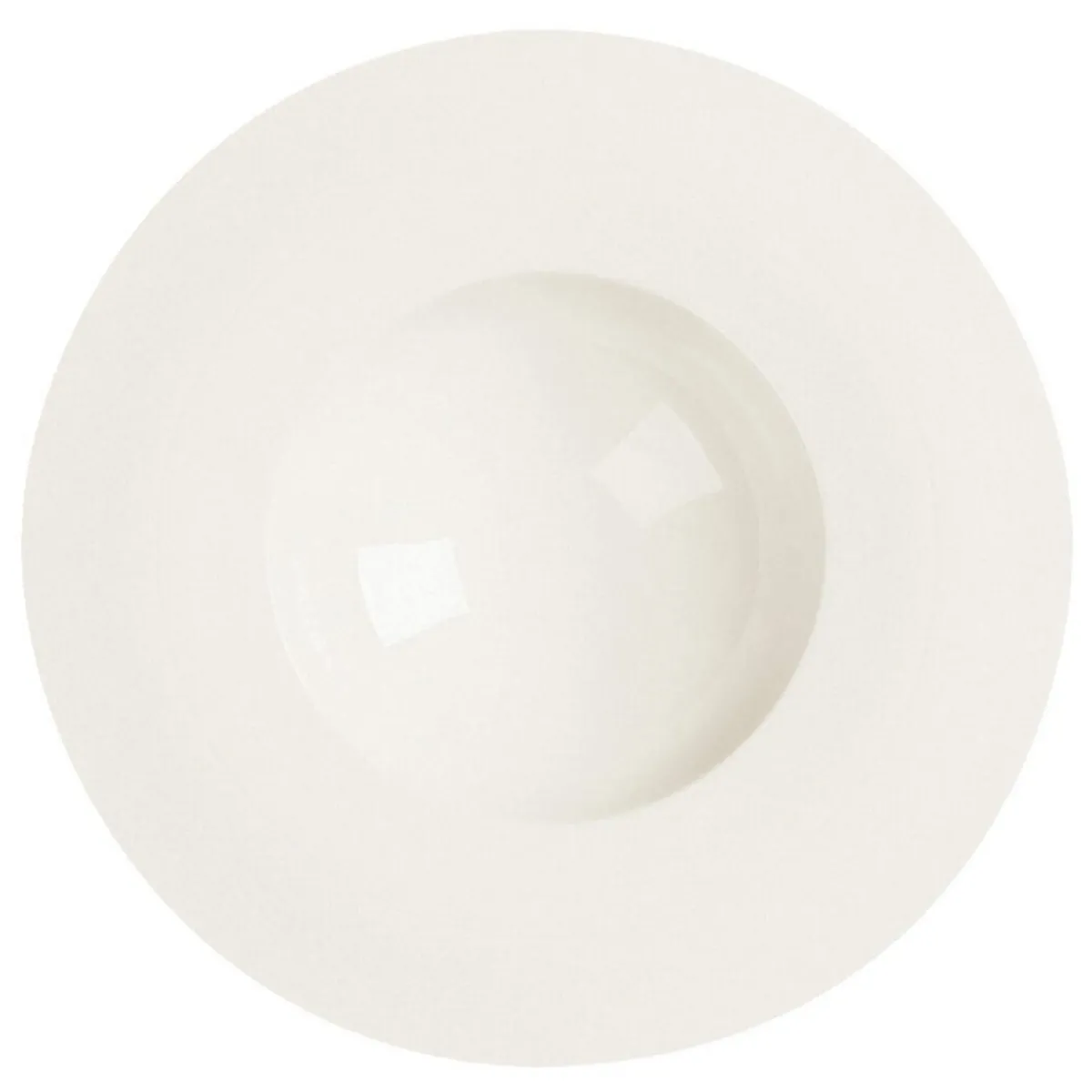 Assiette creuse rond ivoire porcelaine vitrifiée White Gold - RAK Best