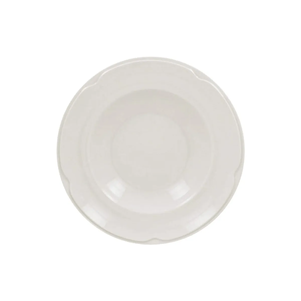 RAK Assiette creuse rond ivoire porcelaine vitrifiée Ø 23,8 cm Anna New