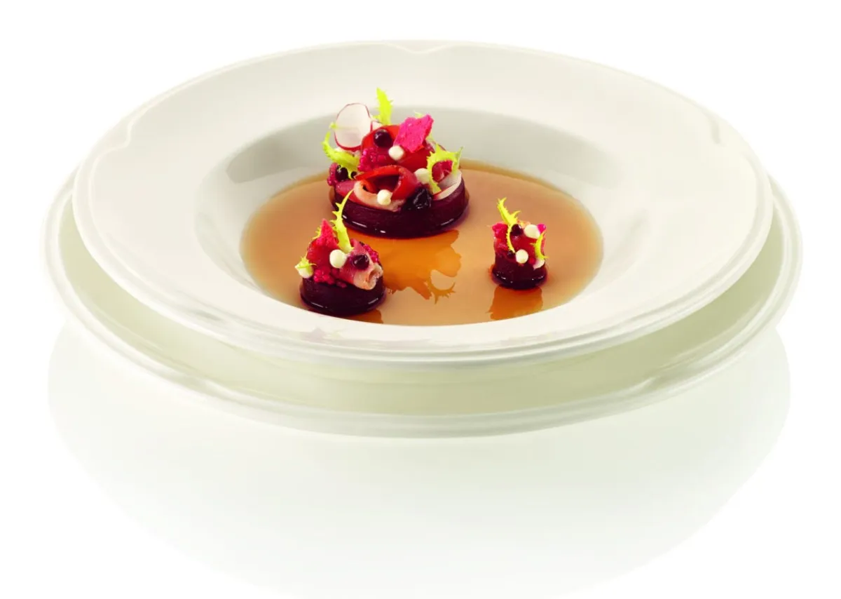 RAK Assiette creuse rond ivoire porcelaine vitrifiée Ø 23,8 cm Anna New