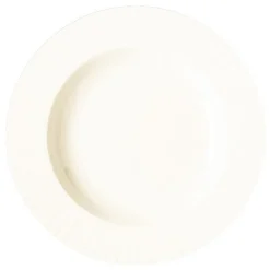 RAK Assiette creuse rond ivoire porcelaine vitrifiée Ø 23,1 cm Metropolis Best