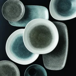CHURCHILL Assiette creuse rond Jade porcelaine vitrifiée Ø 24,8 cm Raku Jade Outlet