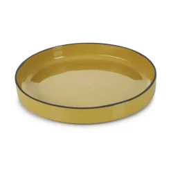 Assiette creuse rond jaune porcelaine culinaire Ø 23 cm Caractère - REVOL Outlet
