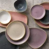 Assiette creuse rond Java Blue porcelaine vitrifiée Ø 24,8 cm Stonecast Java - CHURCHILL Hot