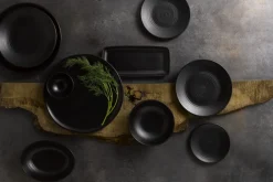 DUDSON Assiette creuse rond Jet porcelaine Ø 29,3 cm Evo Discount