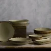 Assiette creuse rond Linen porcelaine vitrifiée Ø 27,8 cm Harvest - DUDSON Outlet