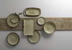 Assiette creuse rond Linen porcelaine vitrifiée Ø 27,8 cm Harvest - DUDSON Outlet