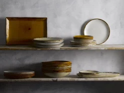 Assiette creuse rond Linen porcelaine vitrifiée Ø 25,6 cm Harvest - DUDSON