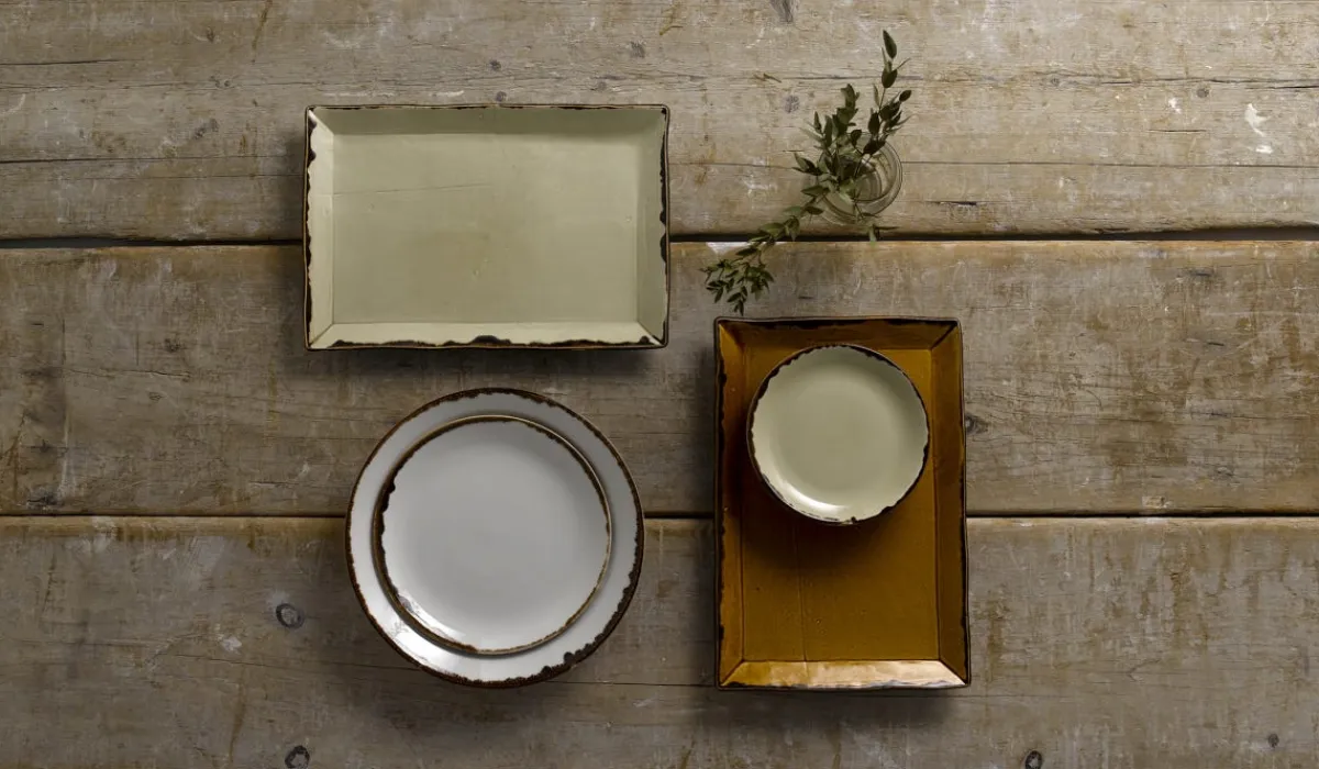 Assiette creuse rond marron porcelaine vitrifiée Ø 27,8 cm Harvest - DUDSON Online