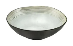 MEDARD DE NOBLAT Assiette creuse rond nacre grès émaillé Ø 19,5 cm Shadow