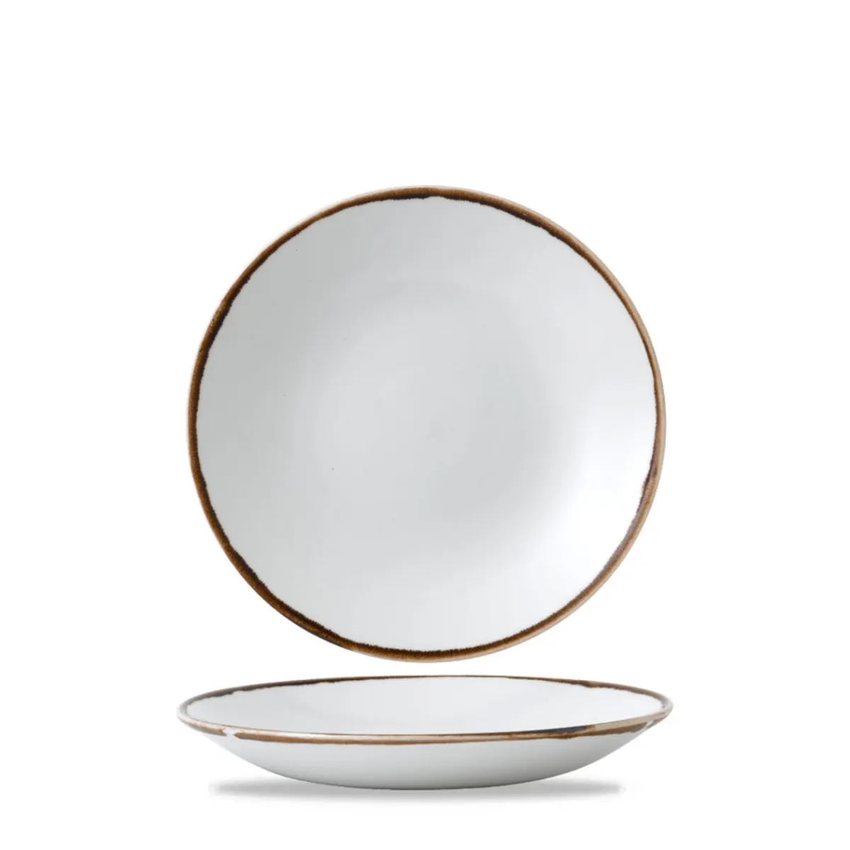 Assiette creuse rond Natural porcelaine vitrifiée Ø 25,6 cm Harvest - DUDSON Online