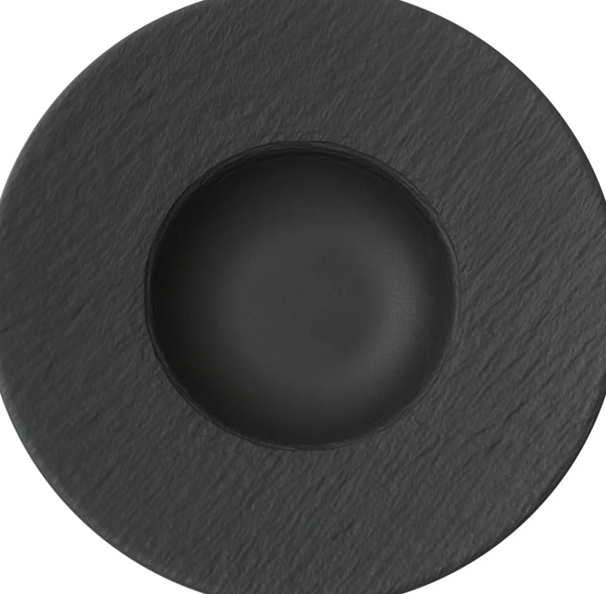 VILLEROY & BOCH Assiette creuse rond noir porcelaine Ø 29 cm The Rock