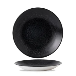 DUDSON Assiette creuse rond noir porcelaine vitrifiée Ø 27,8 cm Evo Origins Sale