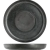 Assiette creuse rond noir porcelaine Ø 25 cm Tonati - PROOF
