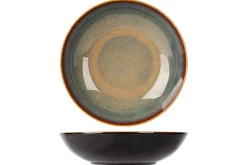 PROOF Assiette creuse rond noir porcelaine Ø 21 cm Bogota New