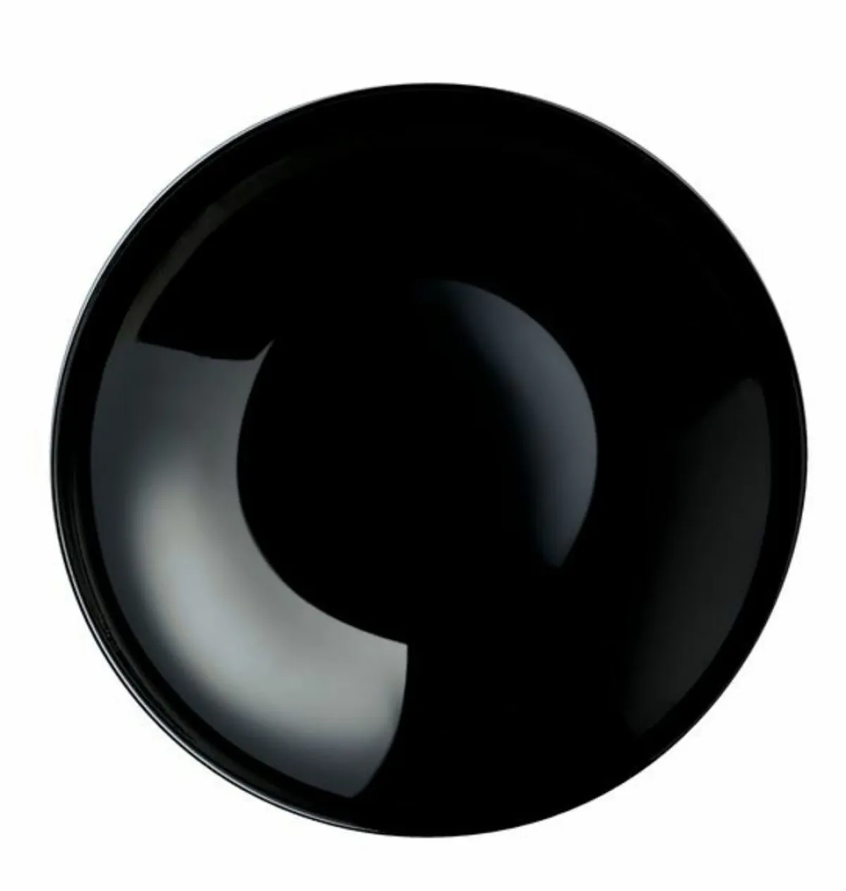 ARCOROC Assiette creuse rond noir verre trempé Ø 26 cm Evolutions Clearance