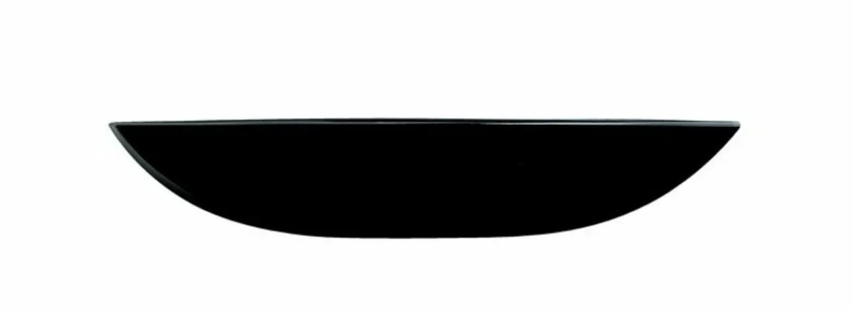 ARCOROC Assiette creuse rond noir verre trempé Ø 26 cm Evolutions Clearance