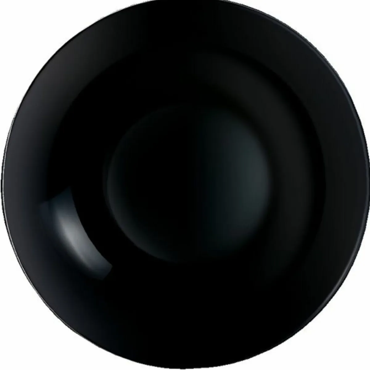 ARCOROC Assiette creuse rond noir verre trempé Ø 20 cm Evolutions Outlet