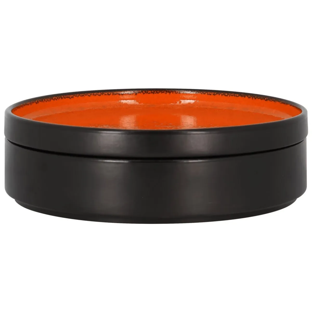RAK Assiette creuse rond orange porcelaine vitrifiée Ø 27 cm Fire Sale