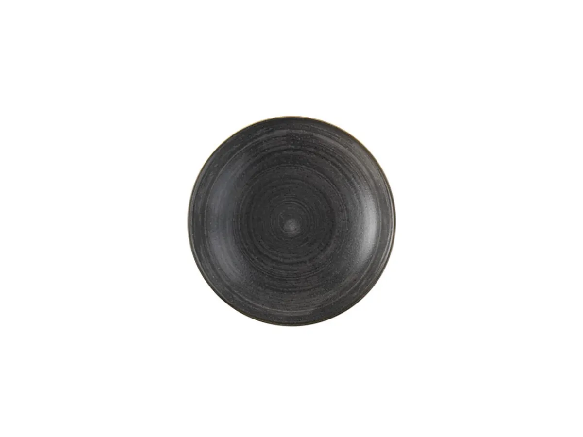 Assiette creuse rond Raw Black porcelaine vitrifiée Ø 18,2 cm Stonecast Raw - CHURCHILL Clearance