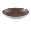 Assiette creuse rond Raw Brown porcelaine vitrifiée Ø 18,2 cm Stonecast Raw - CHURCHILL Discount