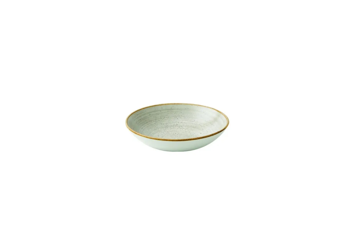 CHURCHILL Assiette creuse rond raw grey porcelaine vitrifiée Ø 18,2 cm Stonecast Raw New