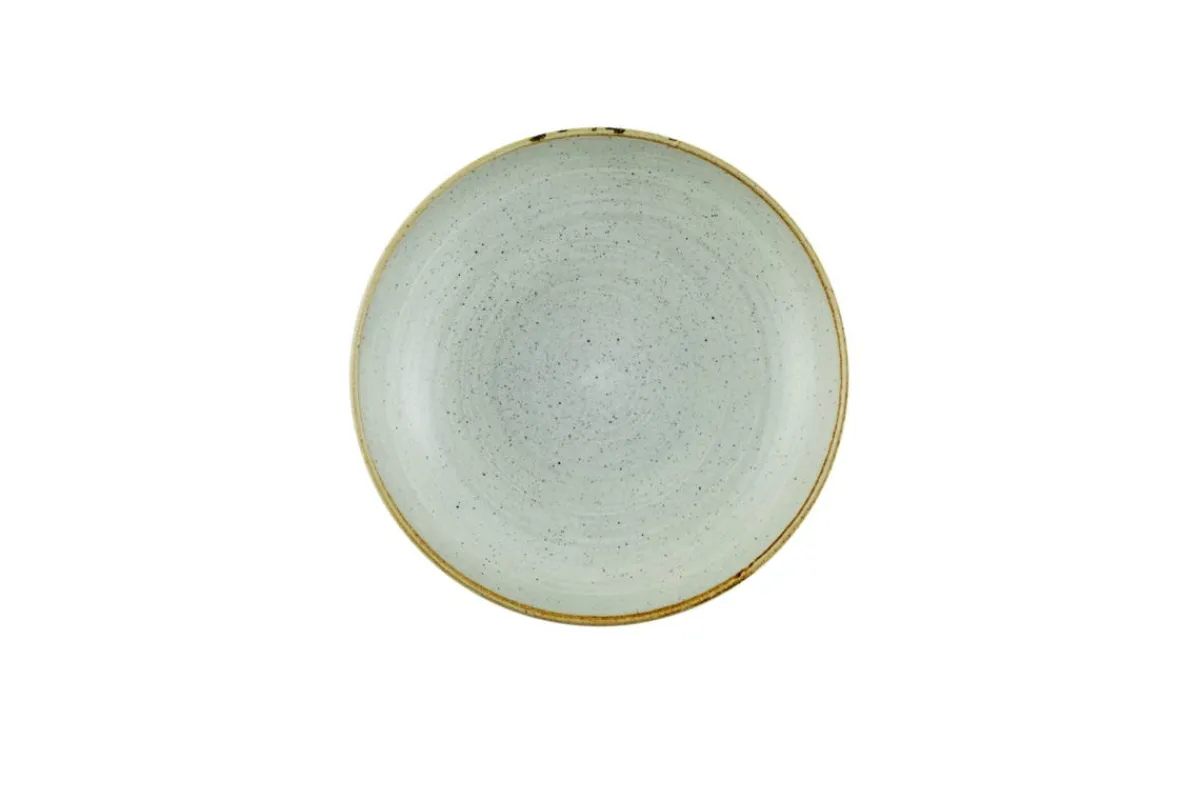 Assiette creuse rond raw grey porcelaine vitrifiée Ø 24,8 cm Stonecast Raw - CHURCHILL Best