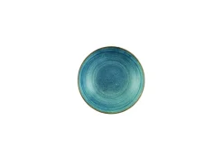 Assiette creuse rond Raw Teal porcelaine vitrifiée Ø 18,2 cm Stonecast Raw - CHURCHILL Hot