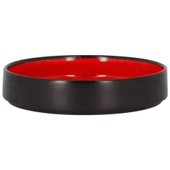 Assiette creuse rond rouge porcelaine vitrifiée Ø 27 cm Fire - RAK