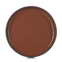 Assiette creuse rond rouge porcelaine culinaire Ø 23 cm Caractère - REVOL Online