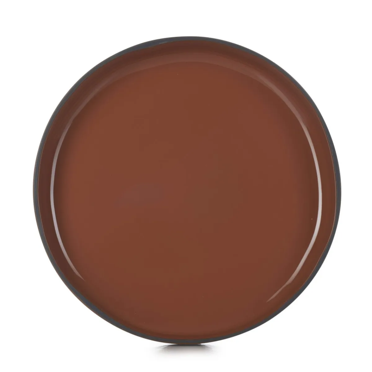 Assiette creuse rond rouge porcelaine culinaire Ø 23 cm Caractère - REVOL Online