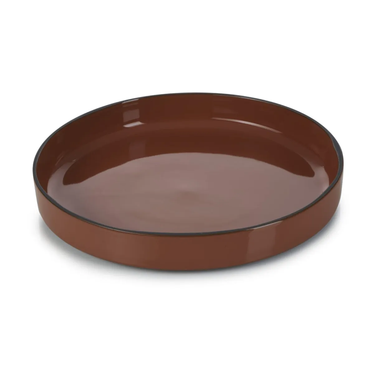 Assiette creuse rond rouge porcelaine culinaire Ø 23 cm Caractère - REVOL Online