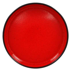 RAK Assiette creuse rond rouge porcelaine vitrifiée Ø 22,8 cm Fire Hot