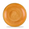 CHURCHILL Assiette creuse rond Tangerine porcelaine vitrifiée Ø 24,8 cm Stonecast Tangerine Discount