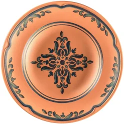 Assiette creuse rond Tero Décor Ostia porcelaine Ø 26 cm Earth - RAK Best